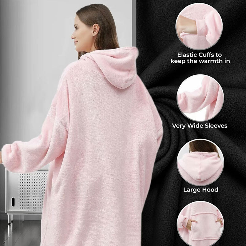 Usb Electric Heating Function Home Blanket Hooded Sweater Blanket