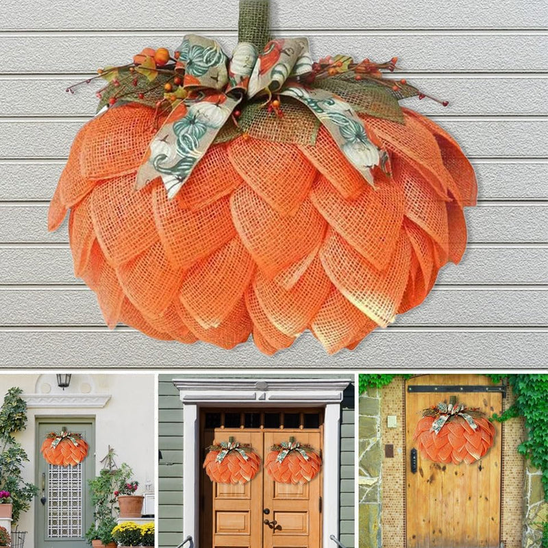 Halloween Pumpkin Fall Garden Decoration Wreath