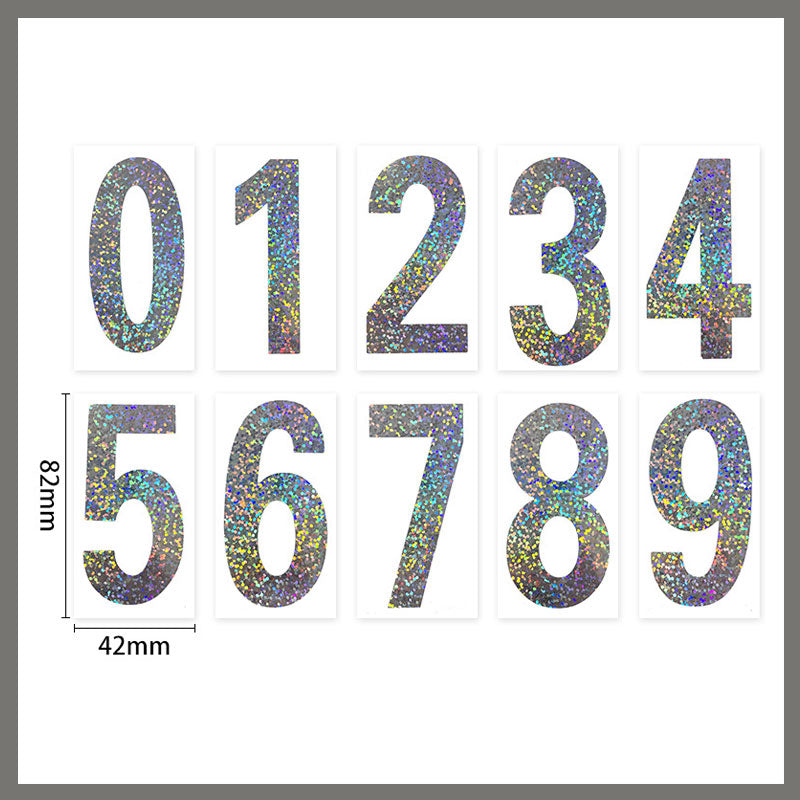 High Temperature Resistant Waterproof Reflective Digital Number Paper