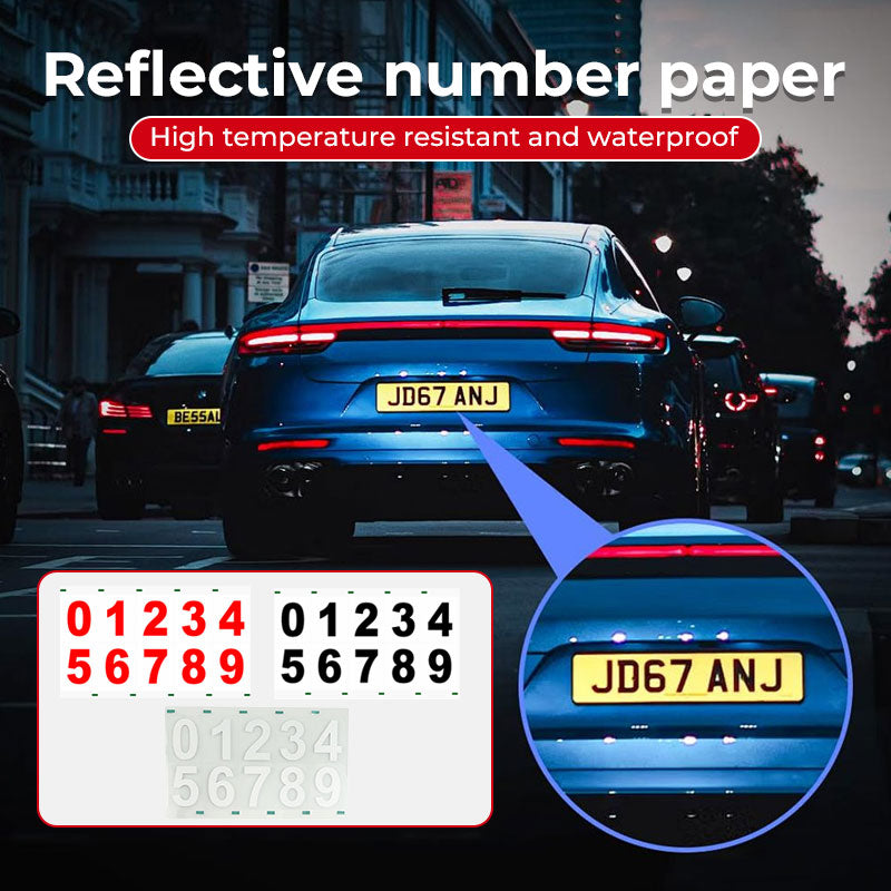 High Temperature Resistant Waterproof Reflective Digital Number Paper