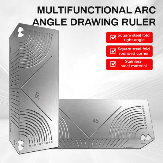 Multifunctional Arc Angle Drawing Ruler