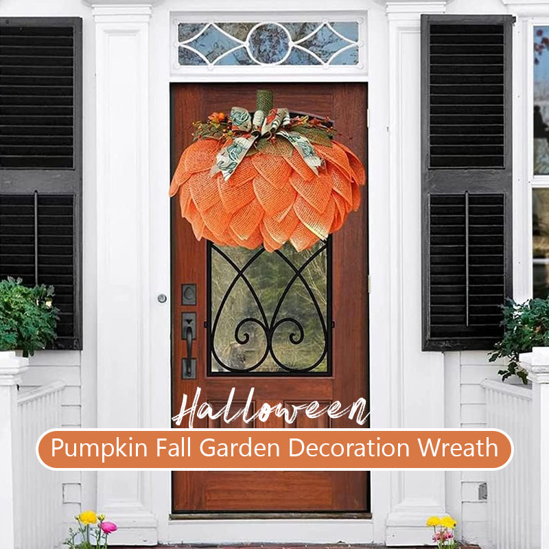 Halloween Pumpkin Fall Garden Decoration Wreath