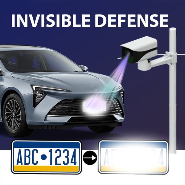 Invisible Spray for License Plates