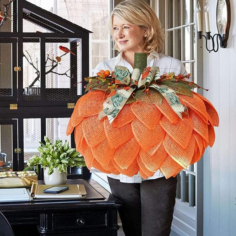 Halloween Pumpkin Fall Garden Decoration Wreath