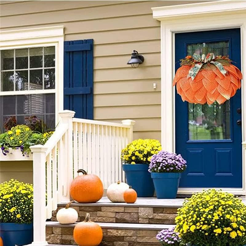 Halloween Pumpkin Fall Garden Decoration Wreath