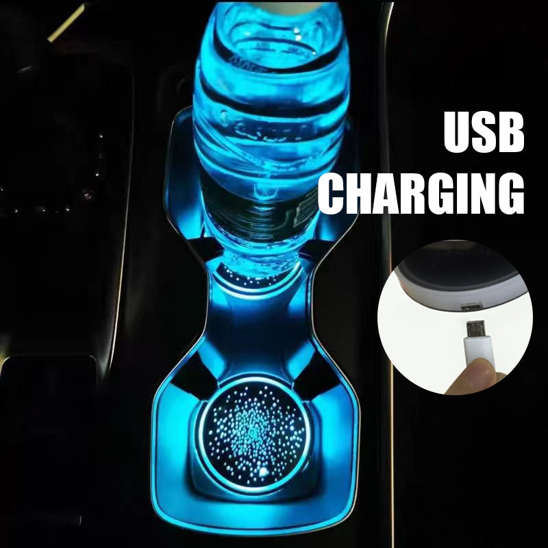 Car LED Smart Luminous Coaster