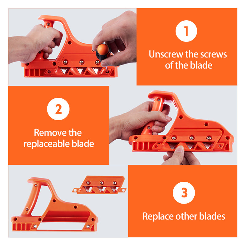 Triple-Blade Edge Planer