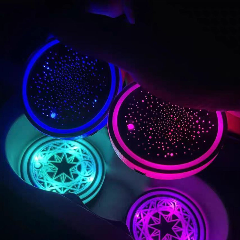 Car LED Smart Luminous Coaster