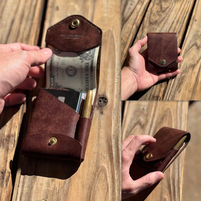 Handmade genuine leather wallet