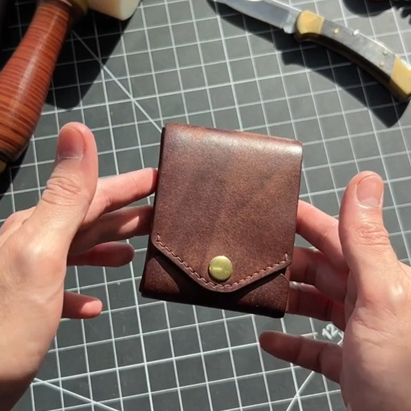 Handmade genuine leather wallet