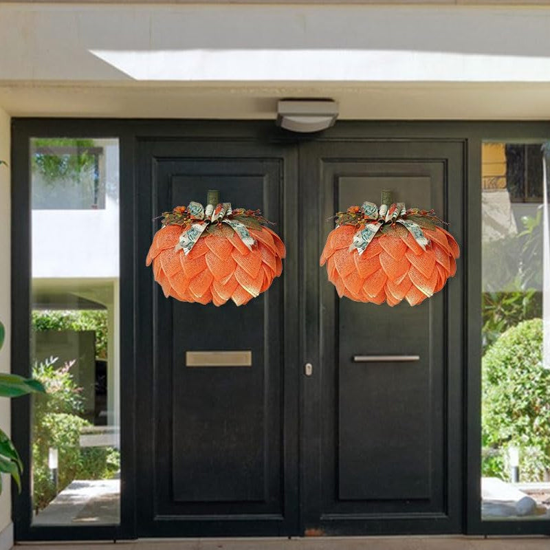 Halloween Pumpkin Fall Garden Decoration Wreath