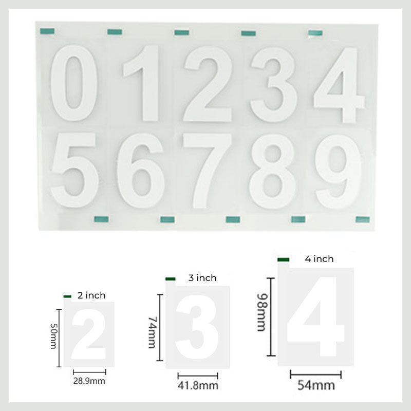 High Temperature Resistant Waterproof Reflective Digital Number Paper