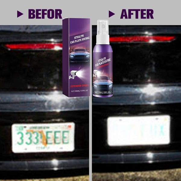 Invisible Spray for License Plates