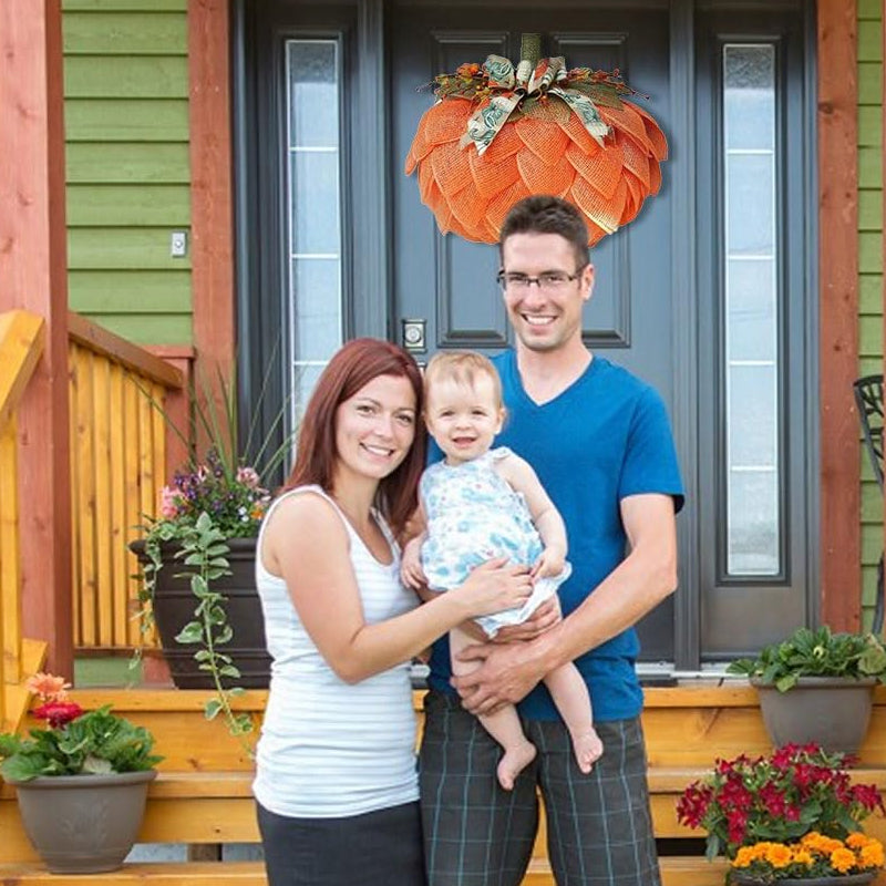 Halloween Pumpkin Fall Garden Decoration Wreath